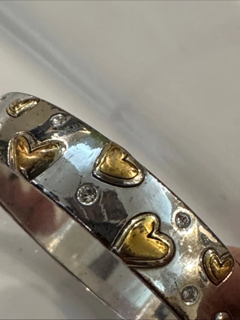 Brighton Two-Tone Heart Bracelet - Gold and Silver